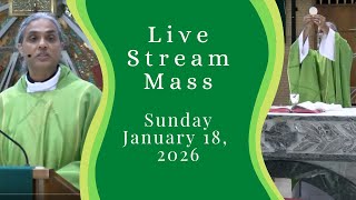 Mass at Immaculate Conception Parish 1/18/25
