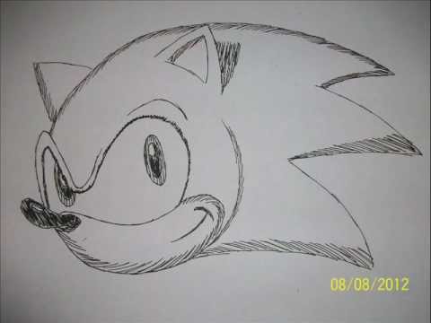how to draw sonic the hedgedog - YouTube