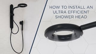 How to Install an Ultra Efficient Shower Head | and testing the Nebia by MOEN