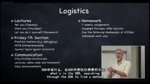 史丹佛2010 Oct iOS課程中文字幕1  Logistics  iOS Overview and MVC1 x264