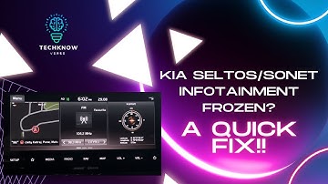 Kia Seltos/Sonet Infotainment System FROZEN?? Touchscreen not working?? Here
