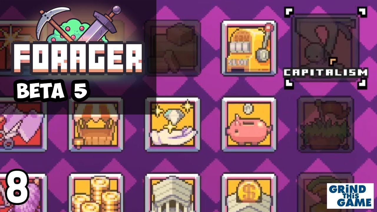 Let's Play FORAGER (Beta 5) #8 - Power Leveling Methods