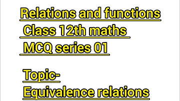 MCQ of relation and function Class 12 CBSE board and UP Board Maths student #mathswala #exampaper