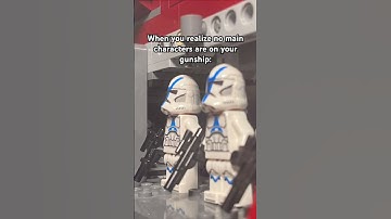 When u realize no main characters are on your gunship #clonewars #clonetroopers #lego #stopmotion