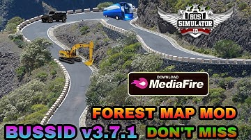 Forest map mod for bussidv3.7.1||Bus simulator Indonesia||#mapmod#offroadmapmod#forestmapmod #video