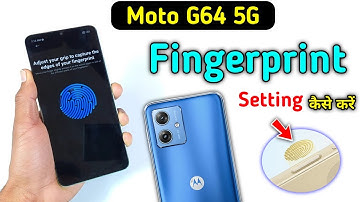 Fingerprint lock in Moto g64 5g | Moto g64 5g fingerprint screen lock | Moto g64 fingerprint