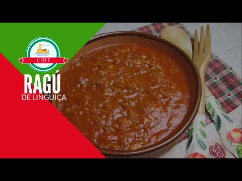 Ragú de linguiça - Receita italiana - Culinária direto da Itália
