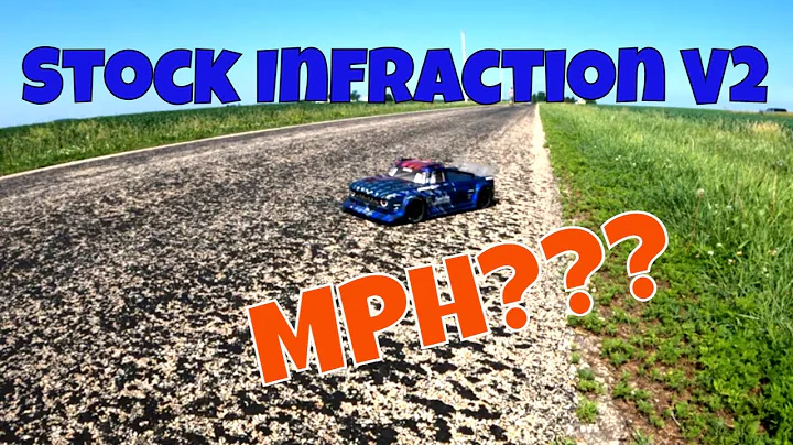 Stock speed run - Arrma Infraction V2 - RC truck - DBoots Hoons White