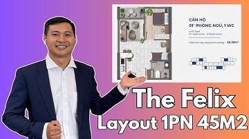 Layout 1 Phòng Ngủ Căn Hộ The Felix Bình Dương