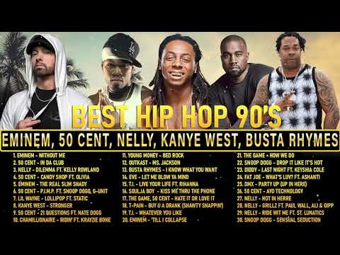 Best Hip Hop 2000s  Eminem  50 Cent  Nelly  Kanye West