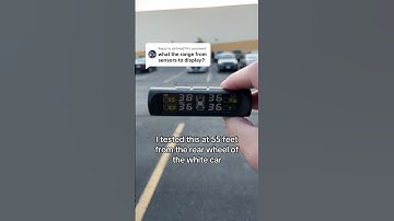 Solar-powered tpms: testing tire pressure monitoring range #tires