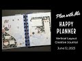 Happy Planner Vertical | Plan With Me | Creative Journal | June 12, 2023