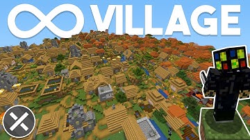 Can You SURVIVE an INFINITE VILLAGE Minecraft?!