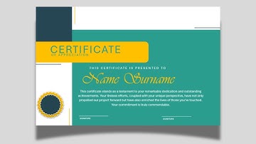 How to Make Simple Certificate in MS Word Part 25 #design #certificate #creativity