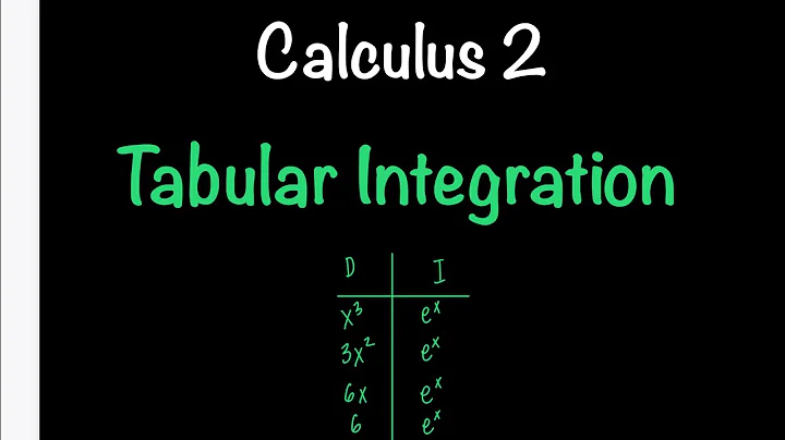 Integration by Parts - Tabular Method | Calculus 2 | Math with Professor V