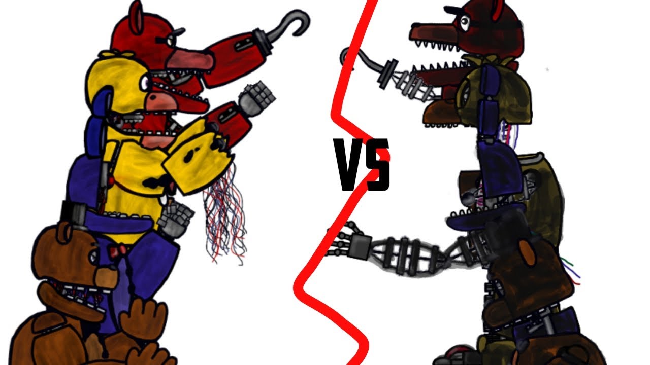 (dc2/FNAF) Withered VS Ignited (FULL) - YouTube