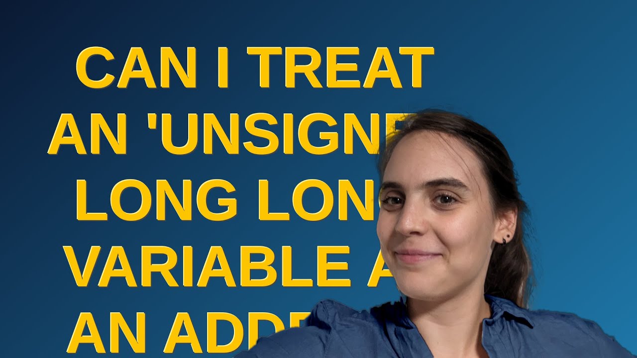 Can I Treat An unsigned Long Long Variable As An Address To Assign can-i-treat-an-unsigned-long-long-variable-as-an-address-to-assign