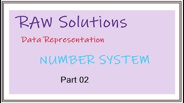 WBCHSE COMA XI Part 02 Number System: Non-Positional & Positional Number Syste