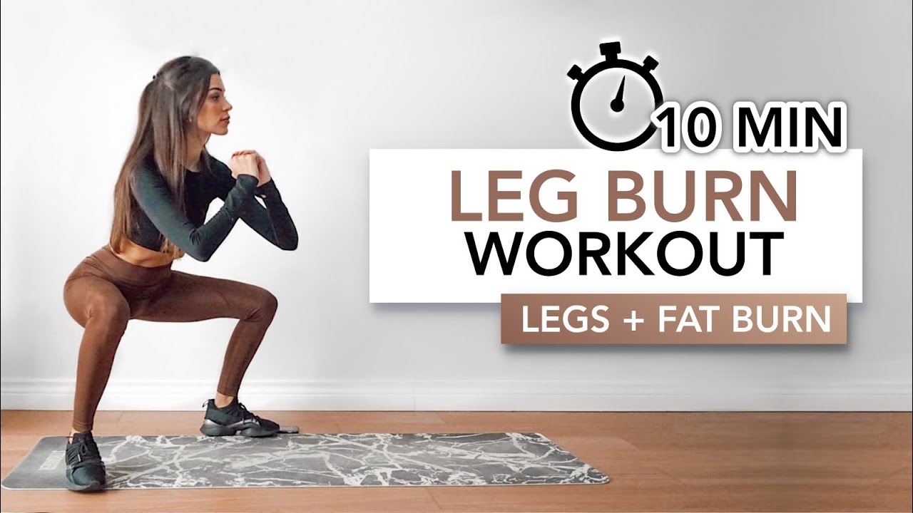 10 MIN LEG BURN (Toned Thighs + Fat Burn) | Bacak Odaklı Yağ Yakımı | Eylem Abaci