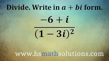 Dividing Complex Numbers (Example)
