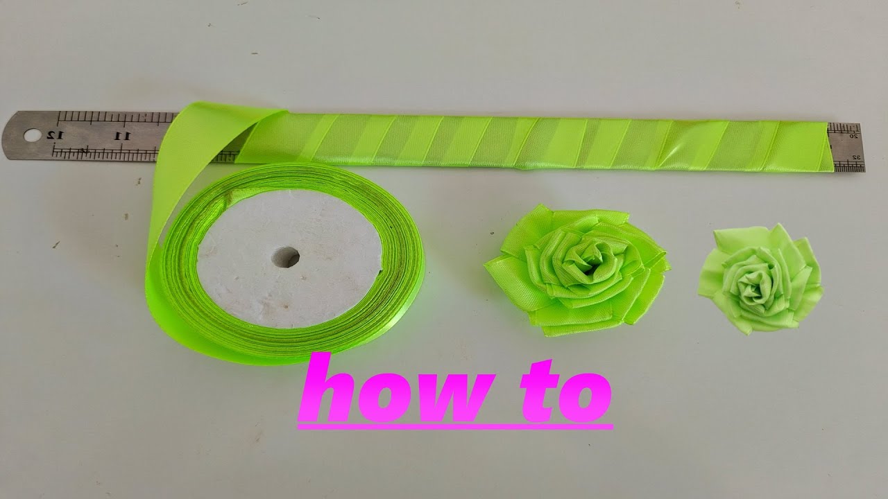 How to make ribbon flowers. Simple tips. creativity YouTube
