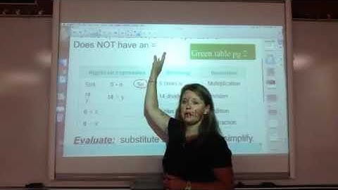 Algebra sec 1.1 - Part 1