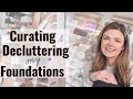 Curating & Decluttering My Makeup Collection 2021: Foundation