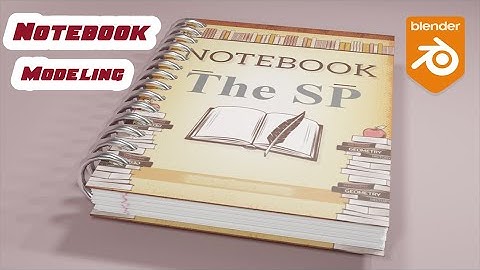 Modelling and Texturing a Spiral Notebook in Blender