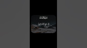 قُلۡ مَتَٰعُ ٱلدُّنۡيَا قَلِيلٌ وَٱلۡأَخِرَةُ خَيۡرٌ لِّمَنِ ٱتَّقَىٰ | سورة النساء / عمير شميم