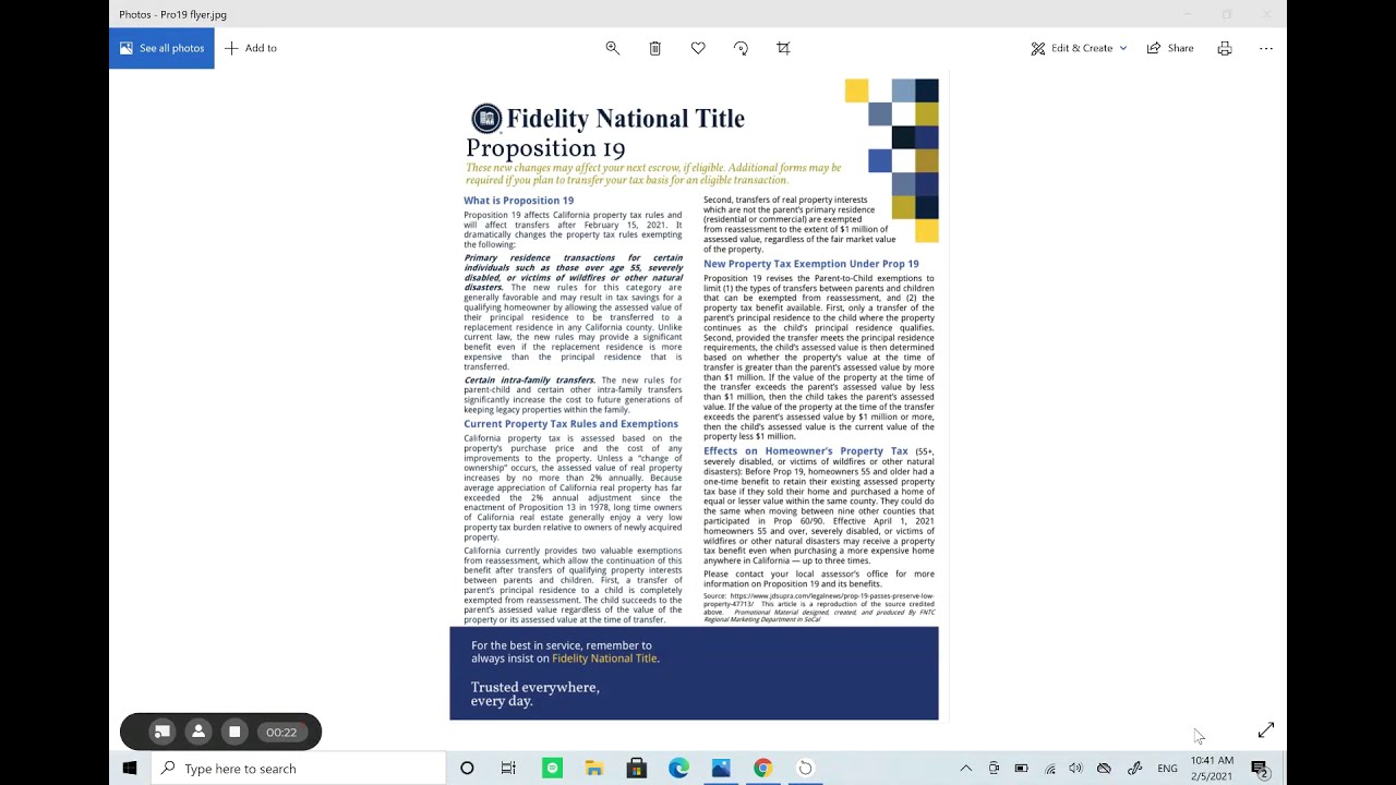 Farming for Proposition19