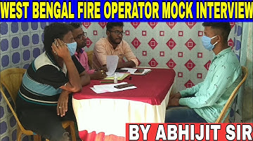 Mock Interview For the post of fire operator.by abhijit sir#2020-2021#