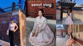 [homesick series] vlog с Сеула: hanbok, gyeongbokgung palace, yeonnam dong, korean food, cafes