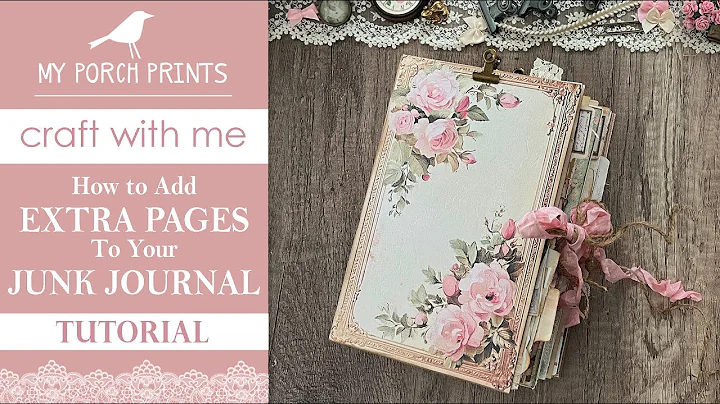 EASY NO-SEW SHABBY JUNK JOURNAL🤍| Covers and Spines | How to Add Extra Pages | My Porch Prints