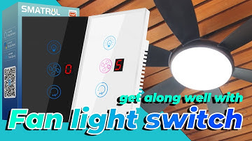 Tuya smart US WIFI fan light switch function appearance display and correct wiring method