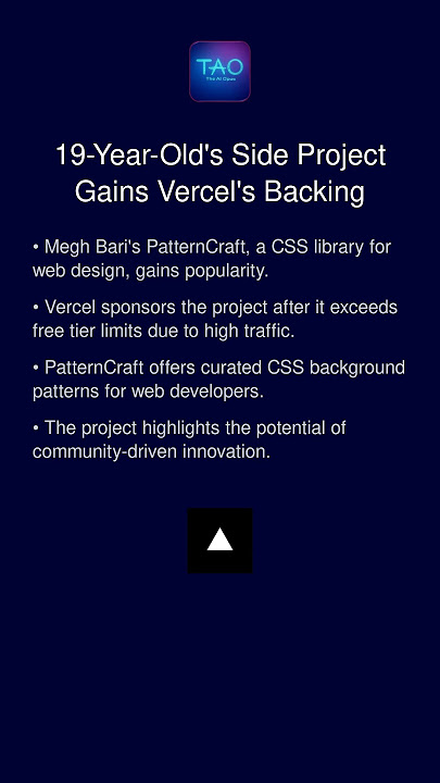 19-Year-Old's Side Project Gains Vercel's Backing