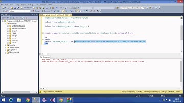 31.SQL Server Tutorial(DML instead of Delete trigger)