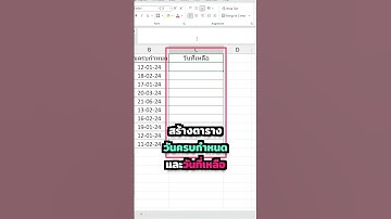 📅 คำนวณวันส่ง Deadline - เลยกำหนด ใน Excel 📗 #excel #exceltips #techninja