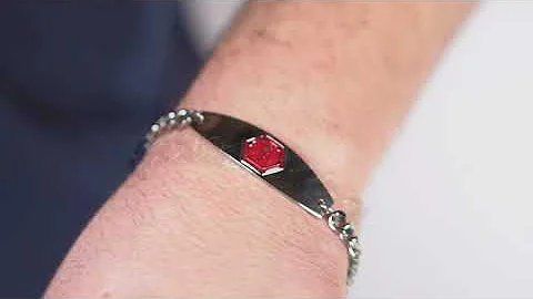 Stainless Steel Premier Red Bracelet by American Medical ID