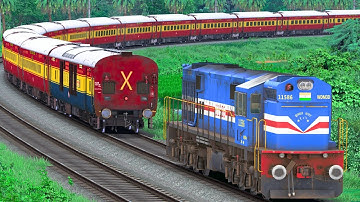 WDM3D SHUNTING ICF RAJDHANI EXP TRAIN  | BUMPY RAILROAD | Train Simulator | Railworks 3 | NTG GAMING