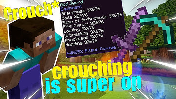 Minecraft But Crouching Drops OP Items