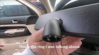 How to install a cheap rear view mirror in a 2004 Golf without breaking it
