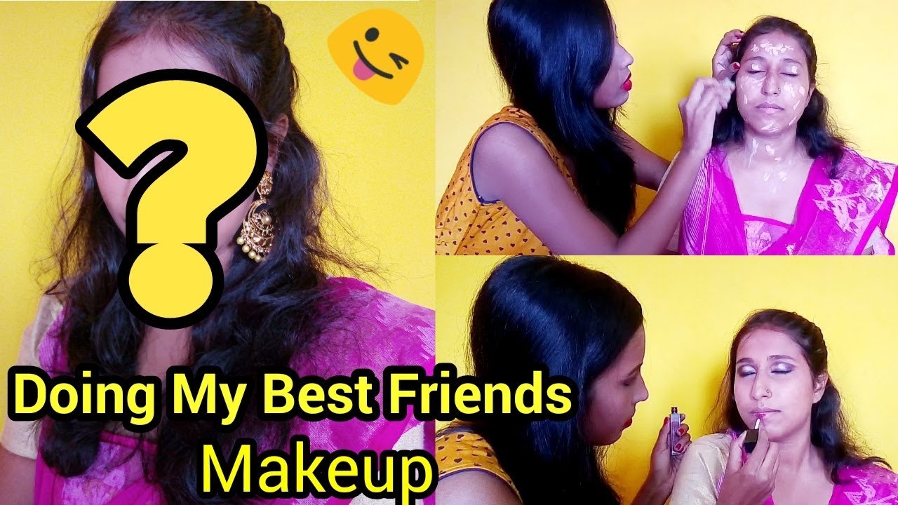 beauty care co Doing My Best Friends Makeup || Dashami Saari 2018 special Makeup Look