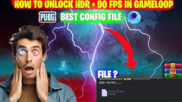 How to Unlock HDR 90 FPS in Gameloop PUBG Mobile ✅ Easy & Legal Method | 90 FPS Guide | NO BAN💯