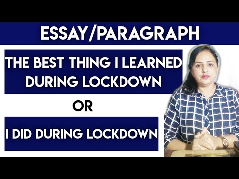 essay in lockdown