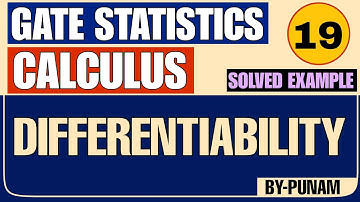 Differentiability with solved examples in ONE SHOT VIDEO | GATE STATISTICS | Statistics by Punam |