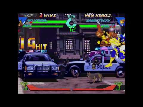 X-Men vs. Street Fighter - Wolverine, Ryu vs. Sabretooth, Cyclops
