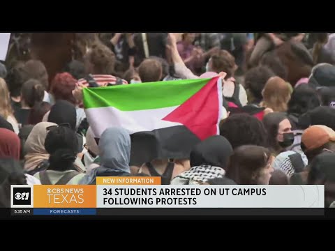 34 Students Arrested On Ut Campus Following Protests