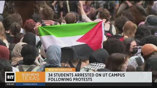 34 students arrested on UT campus following protests