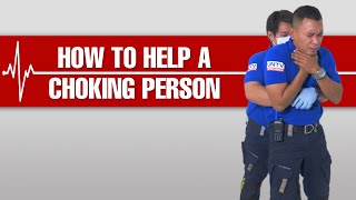 How to help a Choking Person #BeALifesaver #FirstAid