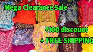 🥳🥳MEGA CLEARANCE SALE ₹100 DISCOUNT & FREE SHIPPING🤩🤩